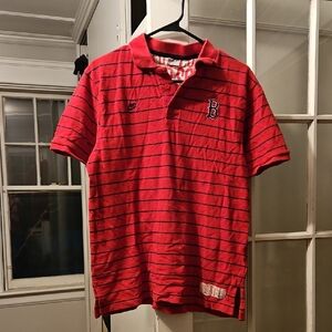 Red Striped Polo Shirt